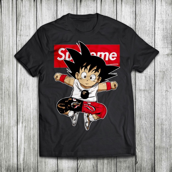 Gildan Other - Supreme Goku bape kids T-shirt Gildan Other - Supreme Goku bape kids T-shirt